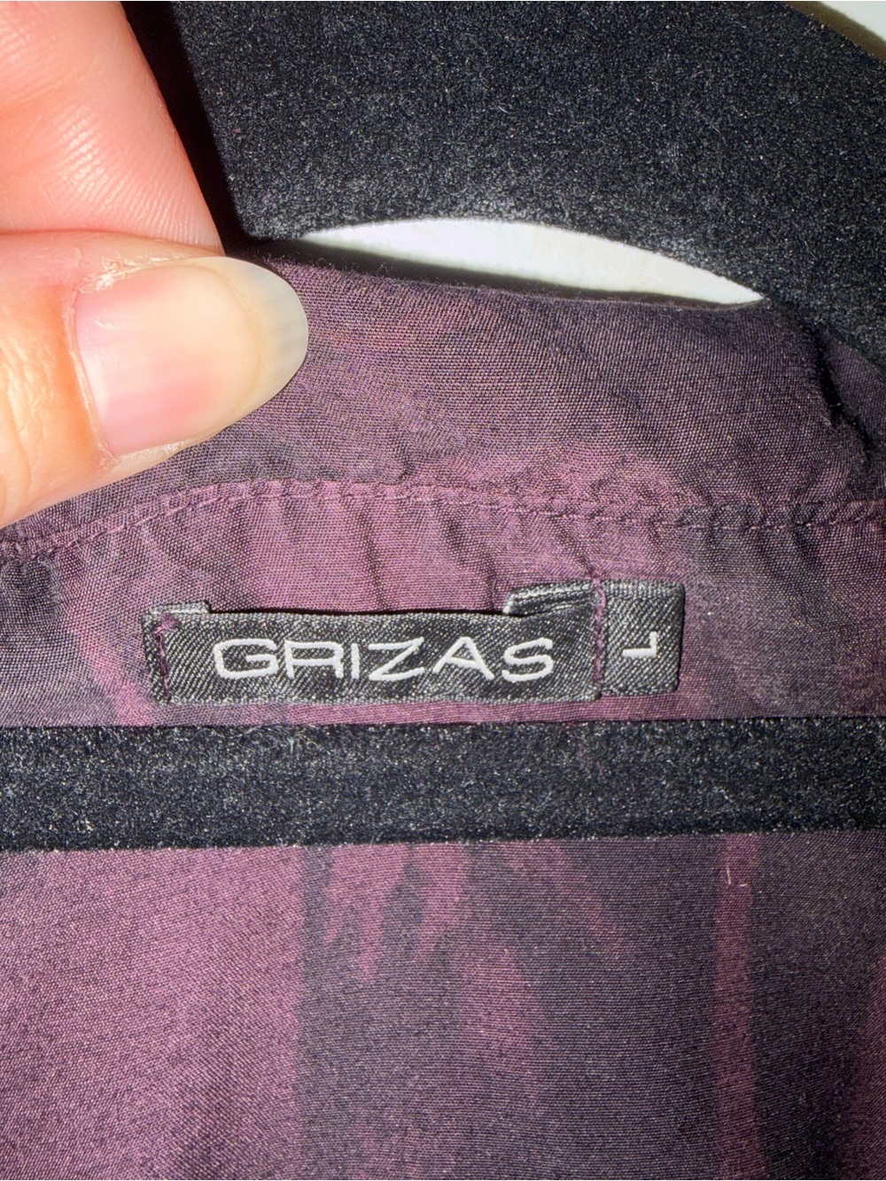 SOLD GRIZAS Bamboo Silk Shirt Dress Sz L | Oversized Pocket Tunic - Picture 5 of 7